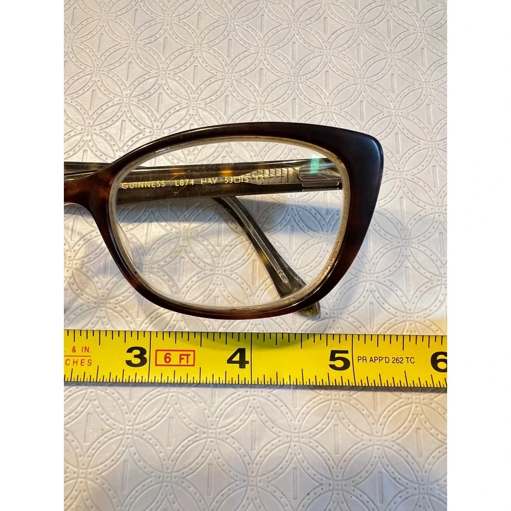 Lulu Guinness L874 HAV Eyeglasses Tortoise Leopard Cat Eye‎ Frames 53-15-135
